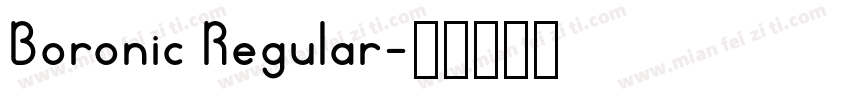 Boronic Regular字体转换